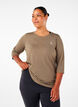 Training blouse met 3/4 mouwen, Beige, Model image number 0