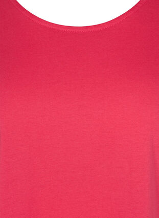 T-shirt en mélange coton, Raspberry, Packshot image number 2