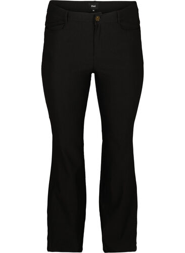 Pantalon évasé, Black, Packshot image number 0