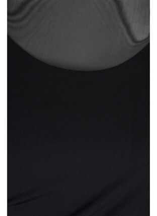 Robe en maille mesh ajustée avec manches 3/4, Black, Packshot image number 2