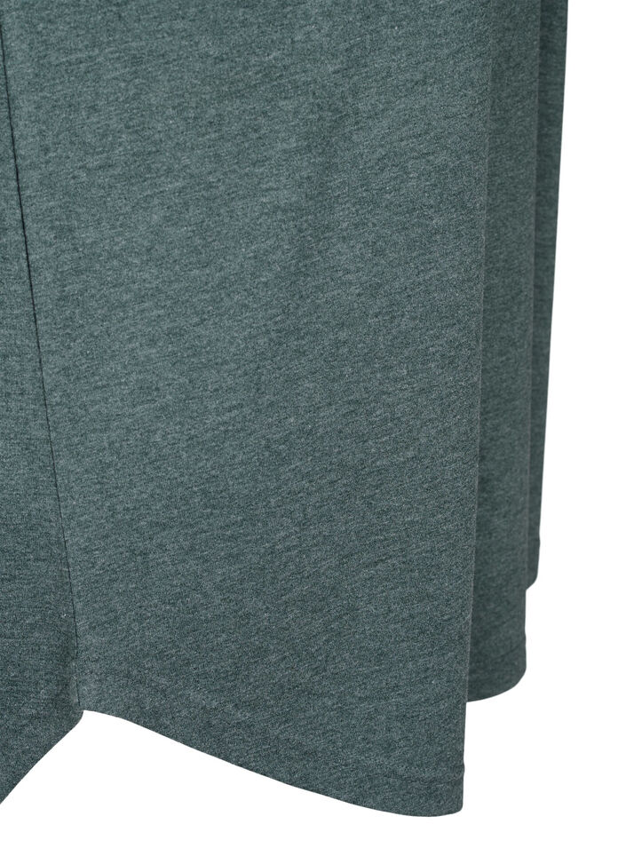 Nachtjapon met korte mouwen en tekstopdruk, , Packshot image number 3