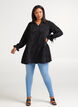Losse tuniek met v-hals, Black, Model image number 2