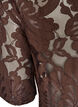 Blouse en dentelle avec manches courtes, Marron, Packshot image number 3