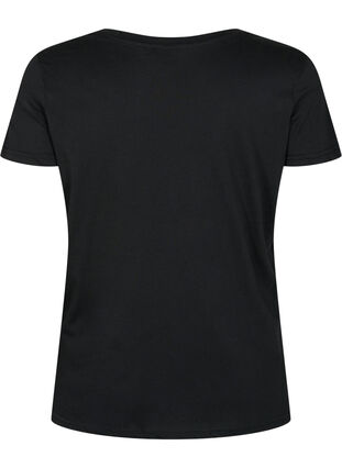 T-shirt de sport avec imprimé, Black w. Drop It, Packshot image number 1