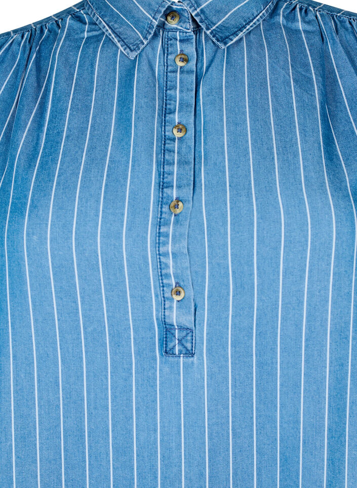 Tunique en denim TENCEL™ rayée, Bleu, Packshot image number 2