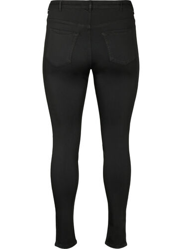 Jeans Amy taille haute, éclat de la couleur noire garanti, Black, Packshot image number 1