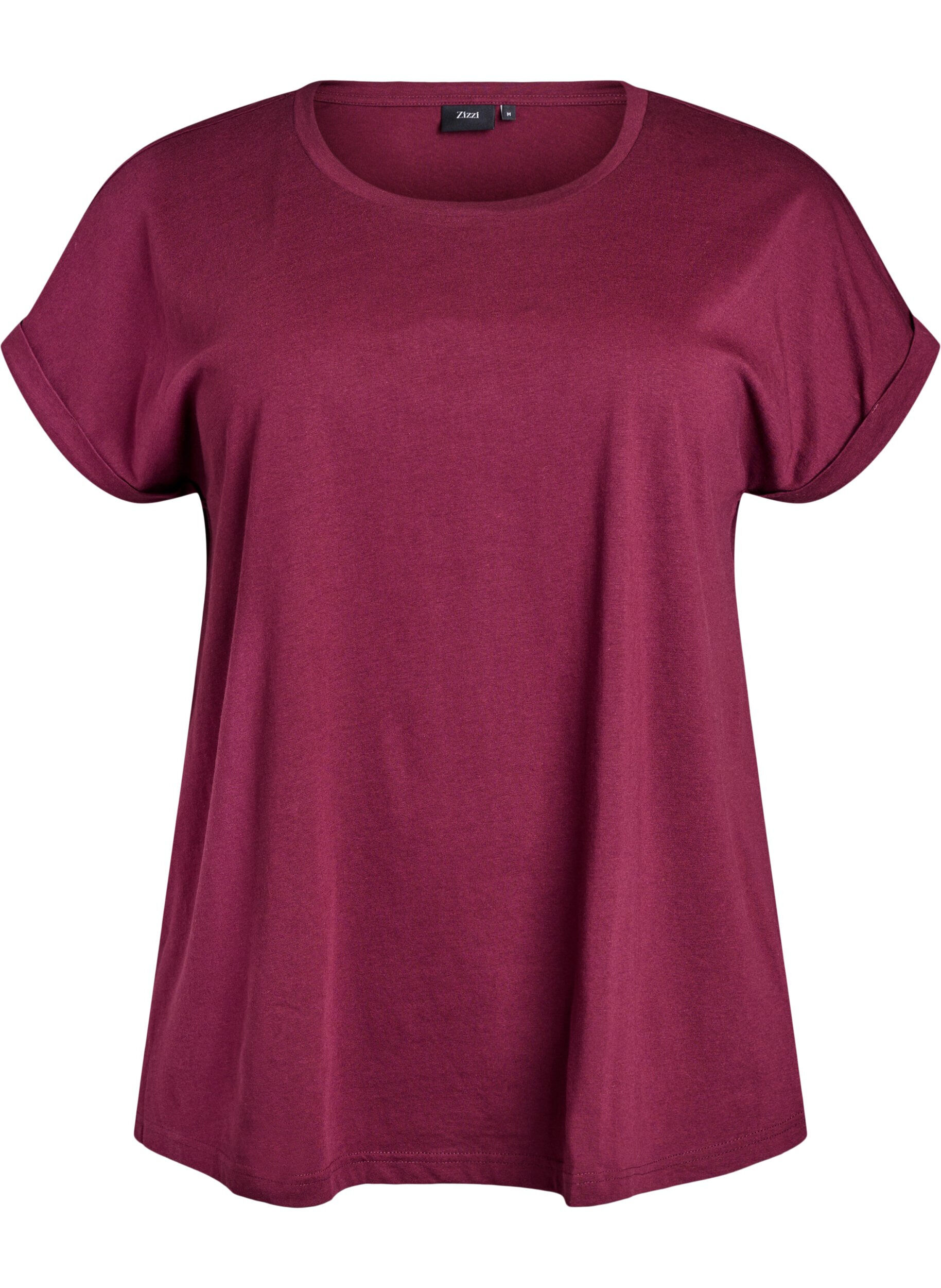 T-shirt met korte mouwen van katoenmix