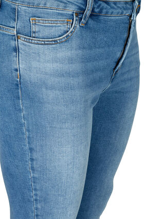 Extra slim fit Nille jeans met hoge taille, Light blue denim, Packshot image number 2