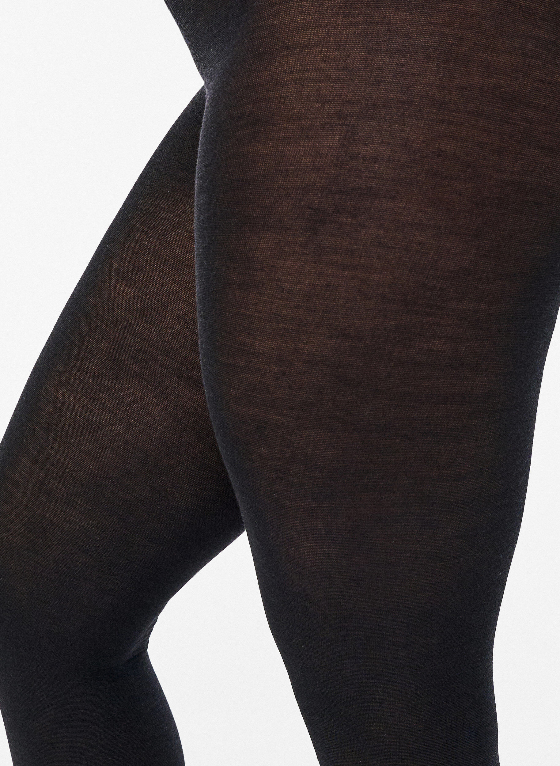 ZizziWollen panty's, Zwart, Model image number 2