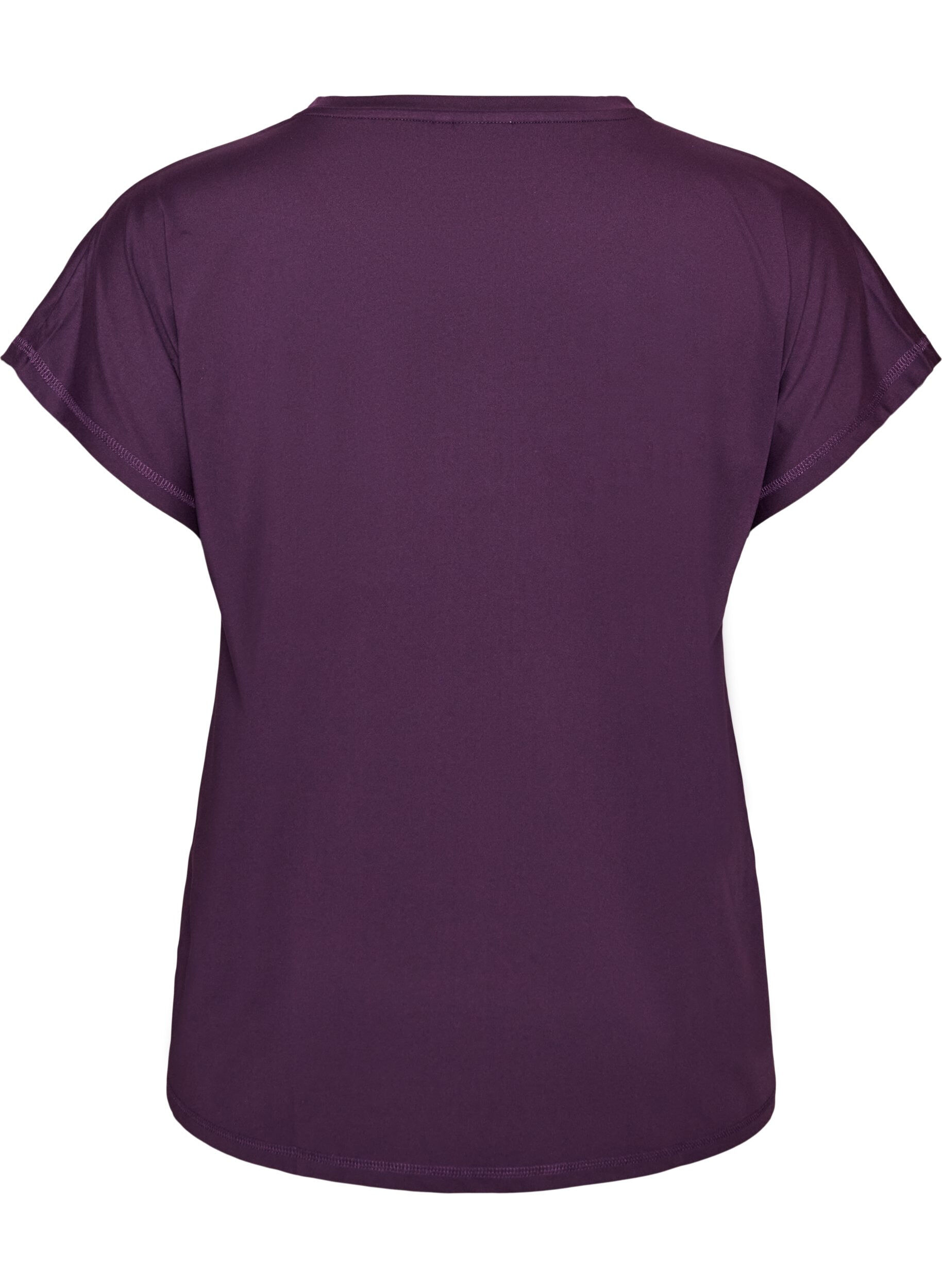 ZizziEffen gekleurd trainingsshirt, Paars, Packshot image number 1