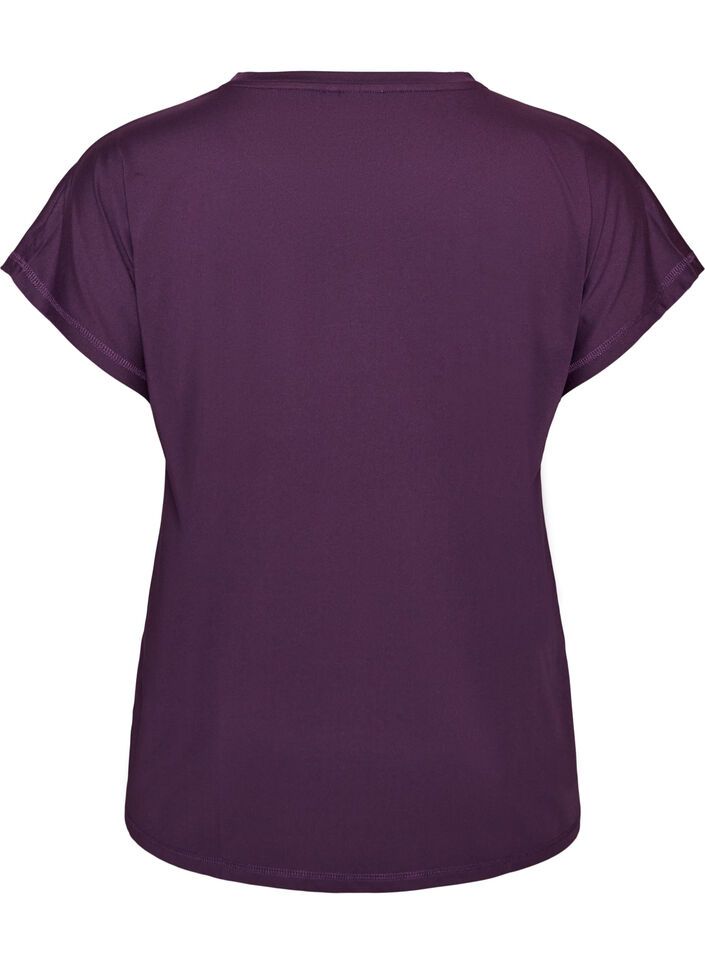 Effen gekleurd trainingsshirt, Paars, Packshot image number 1