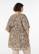 Viscose tuniek met paisleyprint en aantrekkoord, Geel, Model image number 2