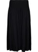 Maxi rok in viscose met smokwerk, Zwart, Packshot image number 1