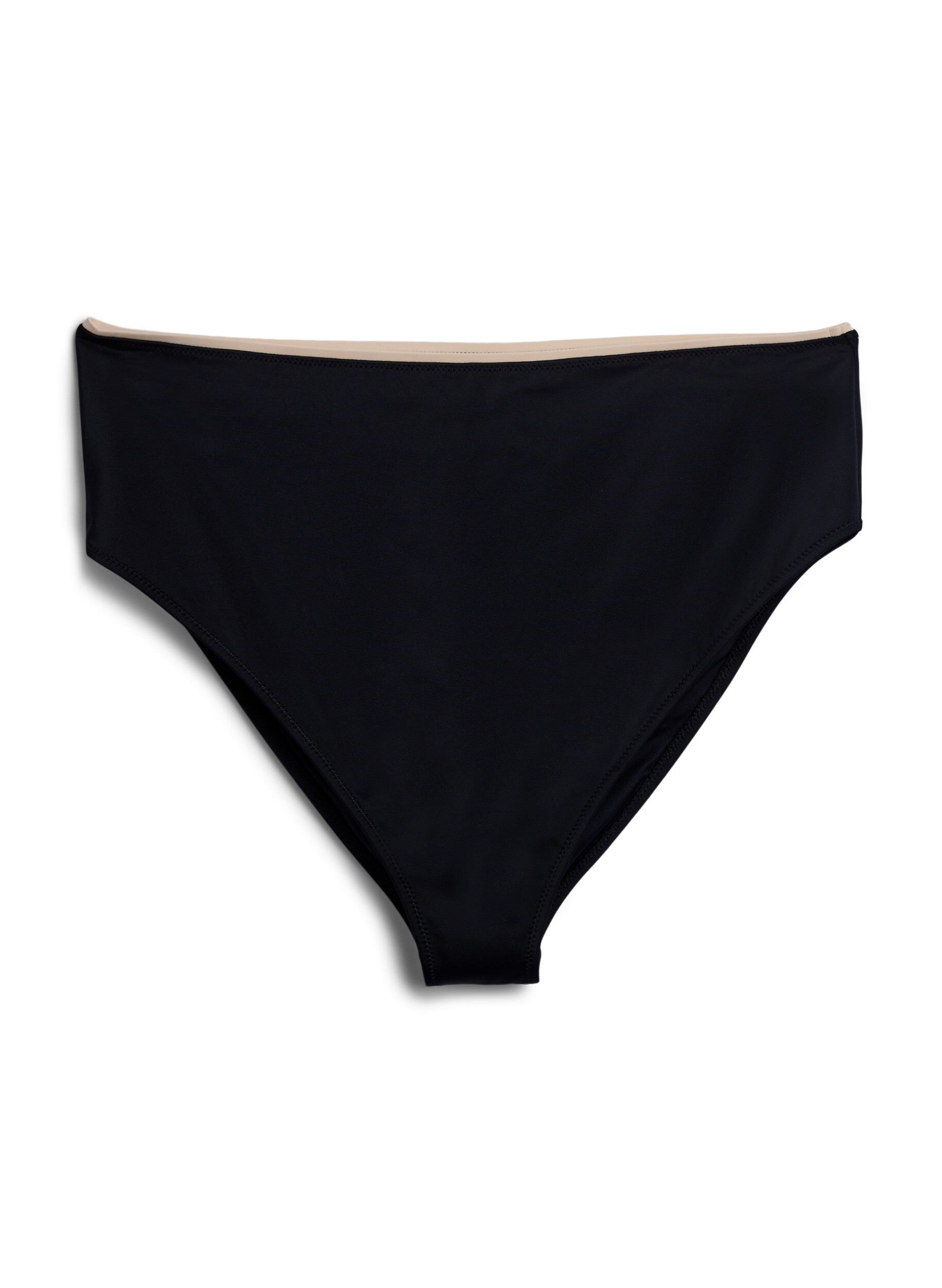 Zizzi Culotte de bikini taille haute Tai, Noir, Packshot image number 0