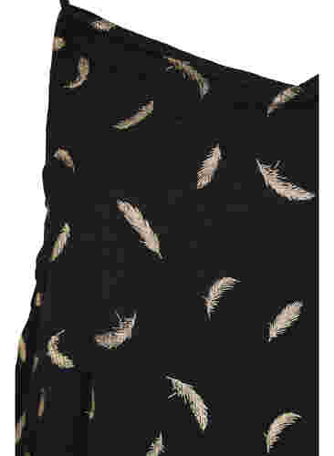 Topje met folieprint, Black, Packshot image number 2