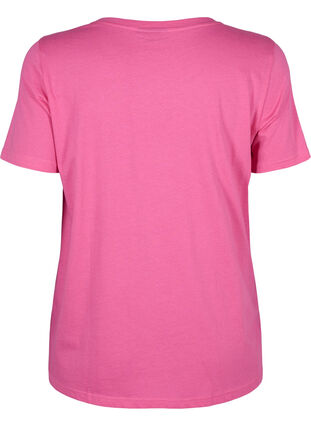 T-shirt avec motif de texte, Shocking Pink W.Pink, Packshot image number 1