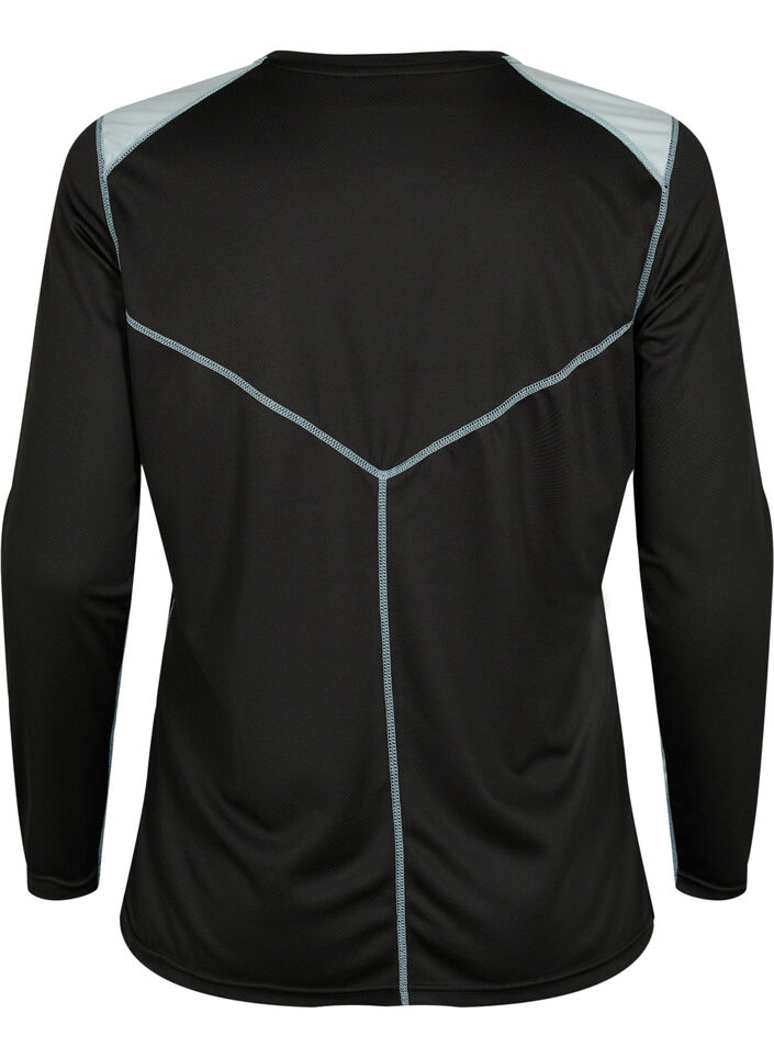 Sous-pull de ski uni, Black w. Gray Mist, Packshot image number 1