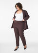 Broek met zakken en rechte pijpen, Bruin, Model image number 0