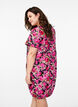 Robe en coton &agrave; manches courtes avec imprim&eacute;, Noir, Model image number 2