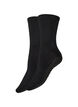Lot de 2 paires de chaussettes pour reformer avec grips antid&eacute;rapants, Noir, Packshot image number 0