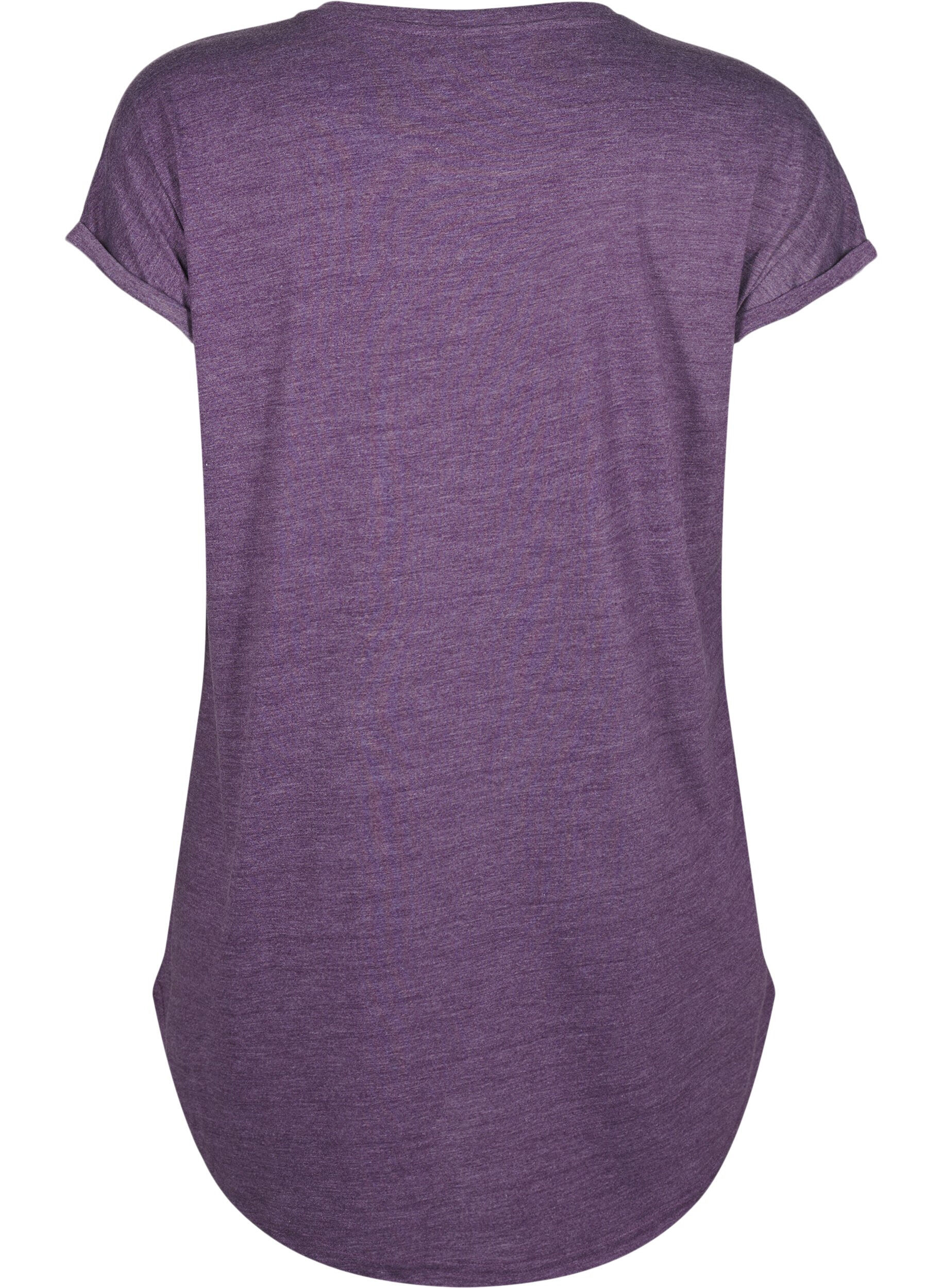 ZizziNachthemd met korte mouwen en tekstprint, , Packshot image number 1