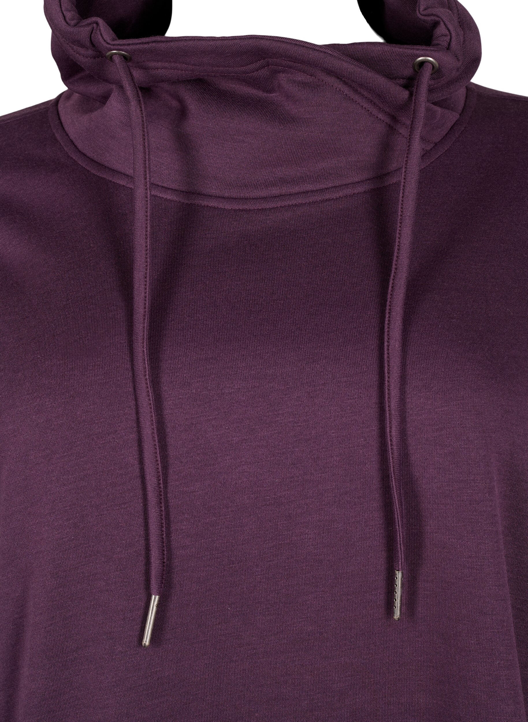 Zizzi FLASH - Sweat-shirt &agrave; col montant, Plum Perfect, Packshot image number 2