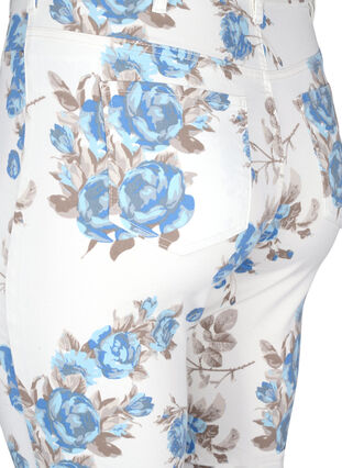 Superslanke Amy jeans met bloemenprint, White B.AOP, Packshot image number 3