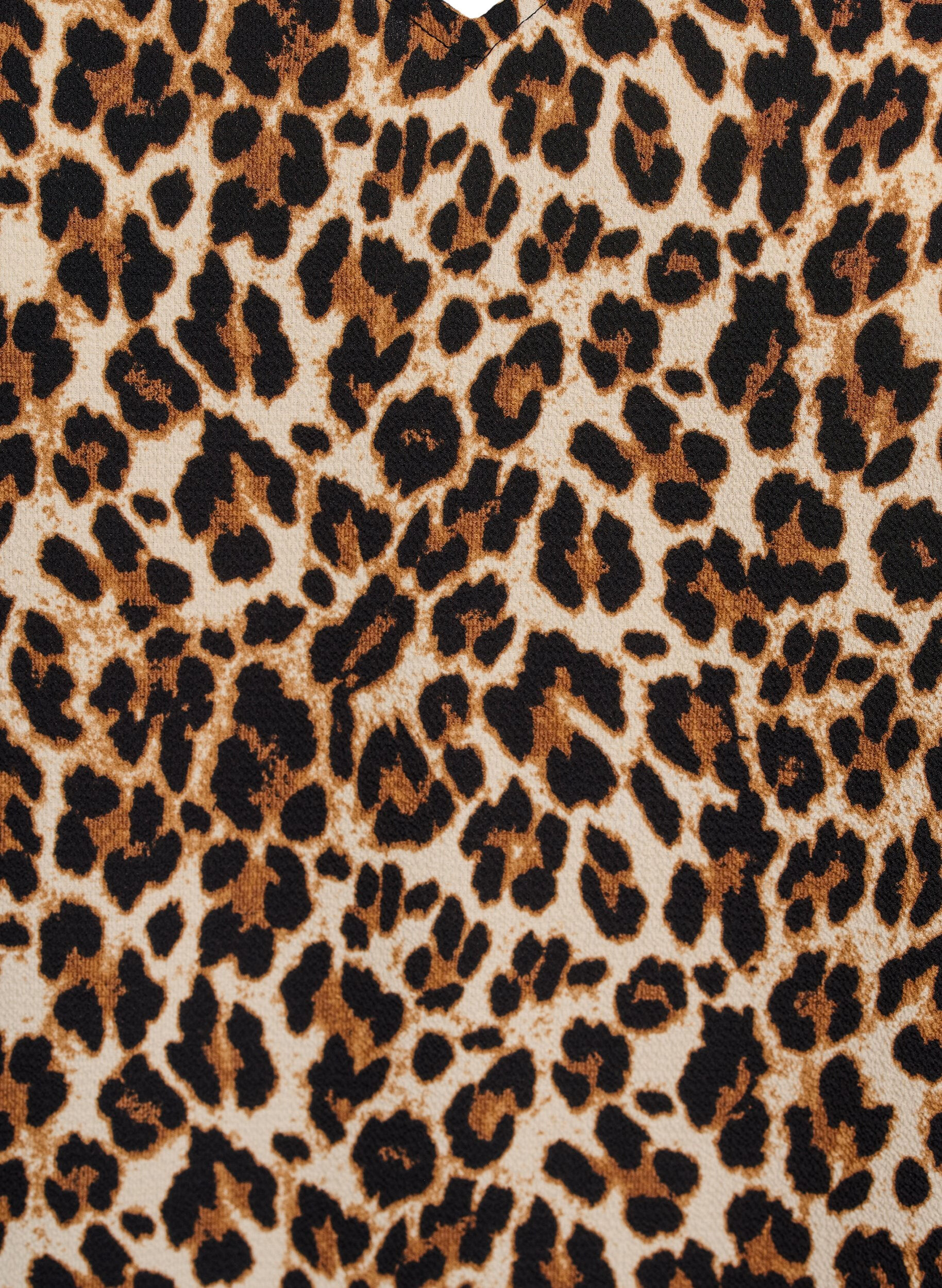 ZizziTop met print en V-hals, Groen, Packshot image number 2