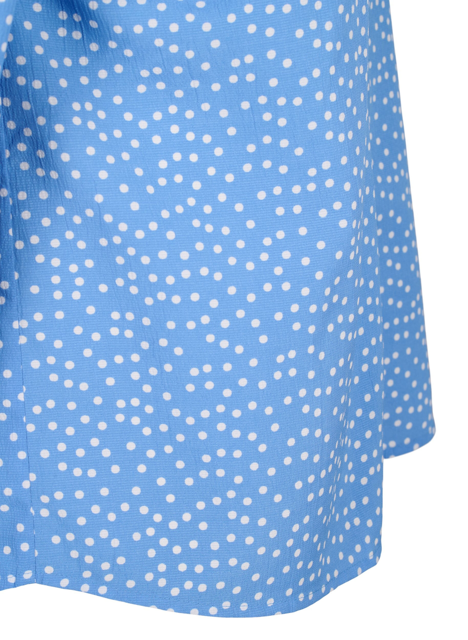 Zizzi FLASH - Chemise &agrave; pois, Marina White Dot, Packshot image number 3
