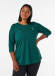 Sporttop met 3/4 mouwen, Groen, Model image number 0