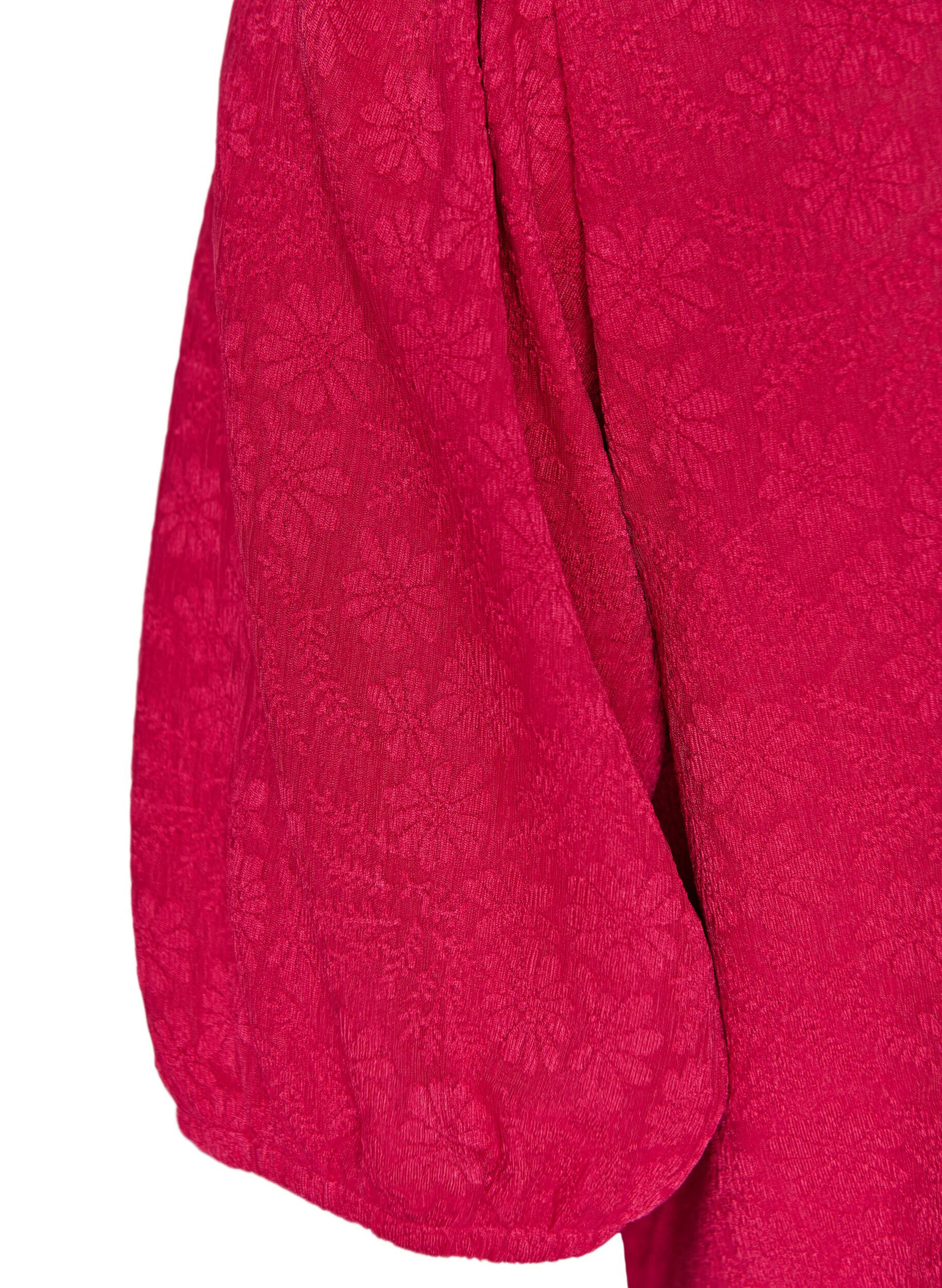 ZizziBlouse textur&eacute;e &agrave; manches courtes, Rose, Packshot image number 3