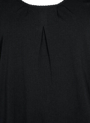 T-shirt en coton à manches courtes, Black, Packshot image number 2
