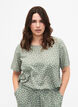 FLASH - Blouse met korte mouwen en print, Iceberg Green Dot, Model image number 0