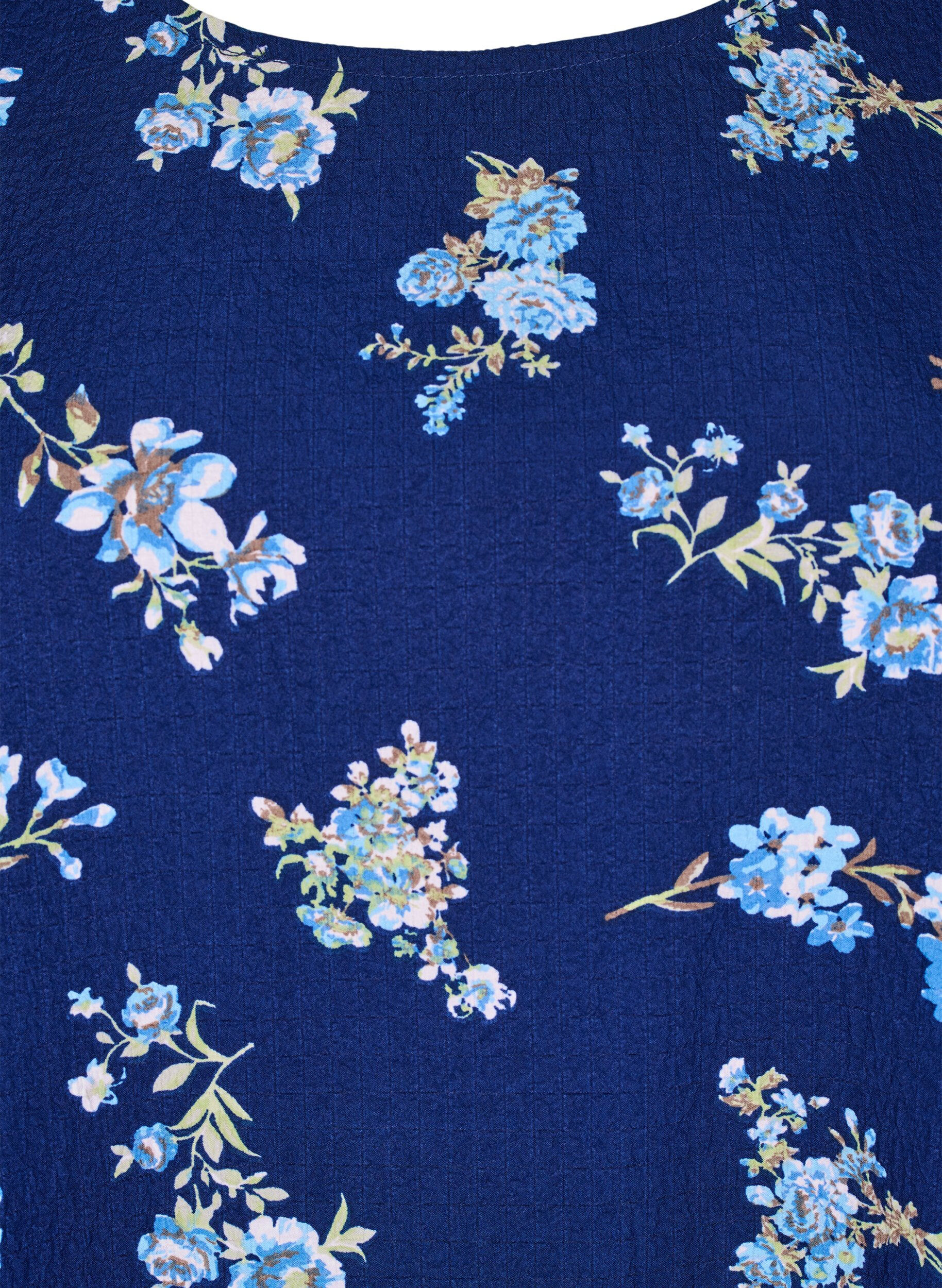 ZizziFLASH - Tuniek met lange mouwen en een ronde hals, Blauw, Packshot image number 2