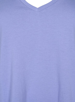 T-shirt à manches courtes avec col en V, Lavender Viloet, Packshot image number 2