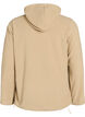Sweat &agrave; capuche en polaire avec col montant et texte brod&eacute;, Beige, Packshot image number 1