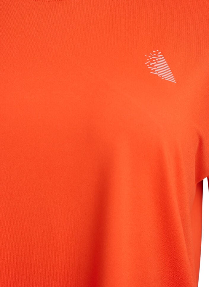 Effen gekleurd trainingsshirt, Oranje, Packshot