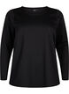 A-lijn blouse met textuur, Black, Packshot image number 0