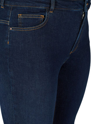 Ellen jeans met hoge taille en bootcut, Dark blue denim, Packshot image number 2