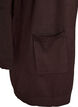 Long cardigan tricot&eacute; en m&eacute;lange de viscose, Marron, Packshot image number 2