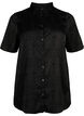 Chemise longue avec motif textur&eacute;, Black, Packshot image number 0