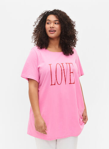 T-shirt oversize avec imprimé, Rosebloom W. Love, Model image number 0