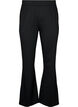 Pantalon bootcut en m&eacute;lange de viscose, Noir, Packshot image number 0