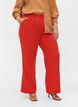 Pantalon évasé avec taille élastiquée, Rouge, Model image number 3
