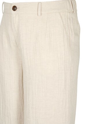 Pantalon de costume conçu dans un mélange de matériaux contenant du lin, Rainy Day, Packshot image number 2