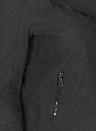 Jas van kunstleer, Dark Grey as sample, Packshot image number 3