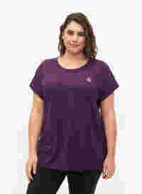 T-shirt d'entraînement à manches courtes, Purple Pennant, Model