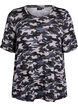 T-shirt met TENCEL&trade; Lyocell en camouflageprint, Grijs, Packshot image number 0