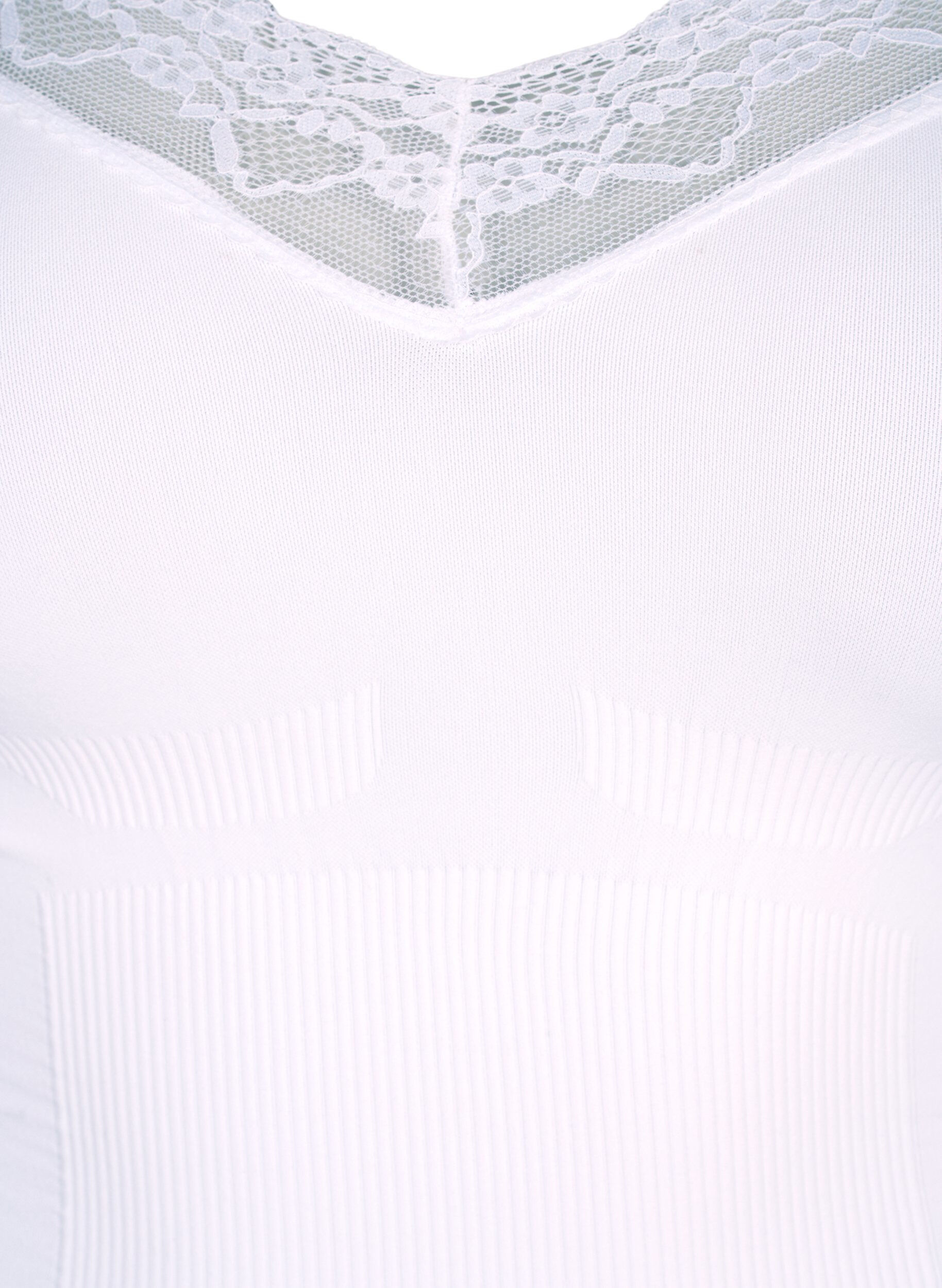 ZizziShapewear bodystocking met veters, Wit, Packshot image number 2