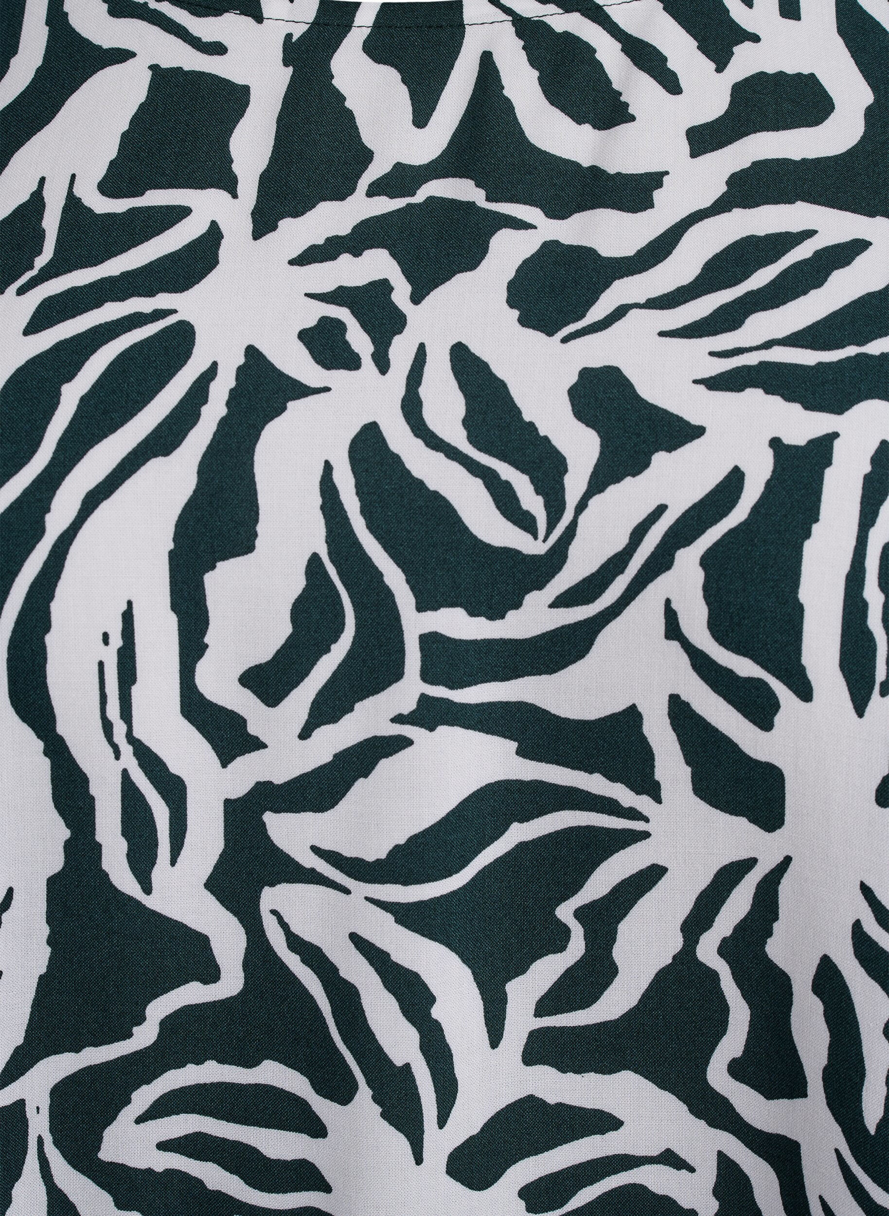 ZizziViscose blouse met korte mouwen en print, Groen, Packshot image number 2